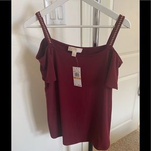 Michael Kors burgundy color top!
